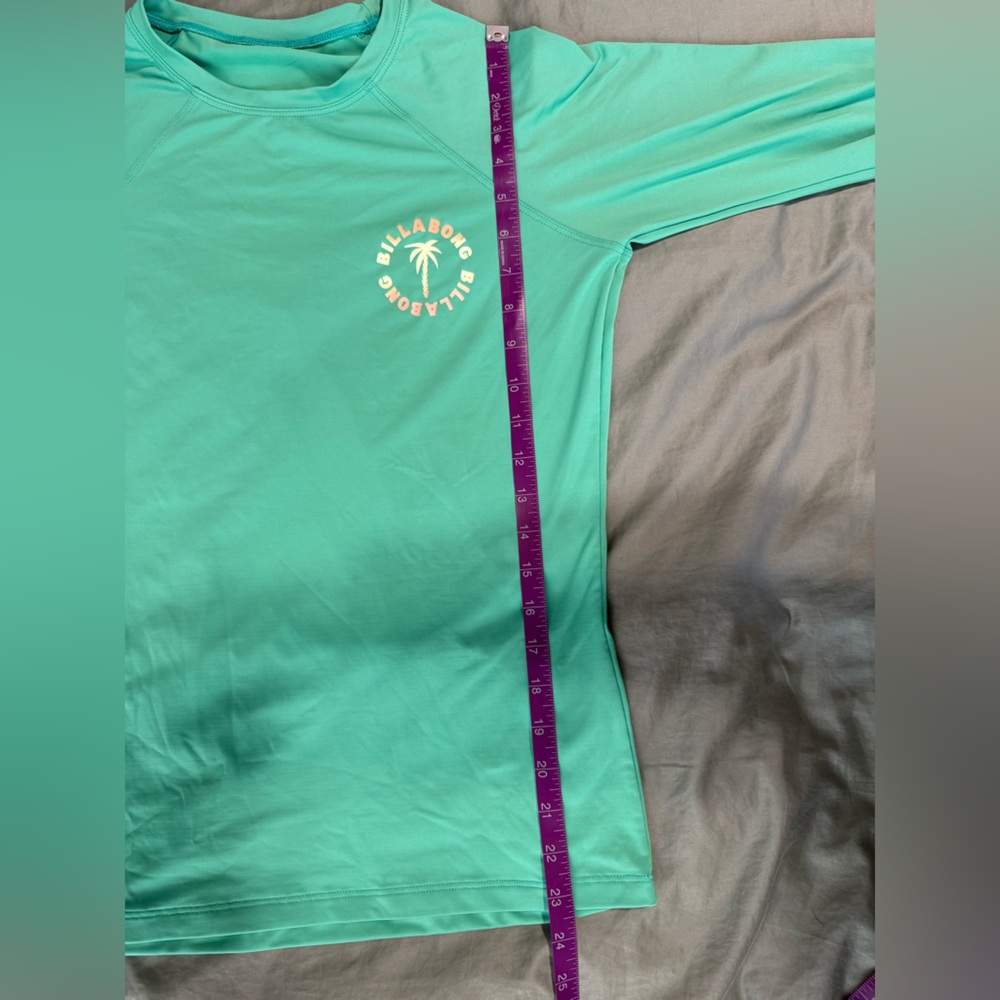 Billabong Women’s Sol Searcher Rash Guard Tropical Green - Size Large - Picture 11 of 11